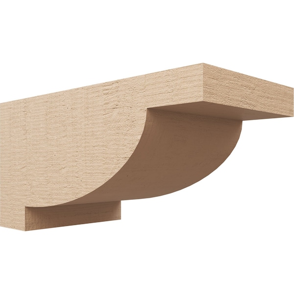 Ekena Millwork 12"W x 24"D x 12"H Wide Alpine Rough Cedar Woodgrain TimberThane Corbel, Primed Tan CORUR12X24X12ALPRCPR - main